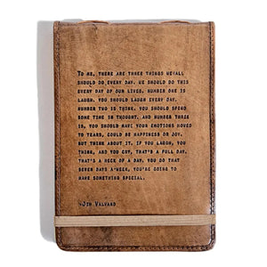 Large Jim Valvano Leather Journal - 7 x 9.75