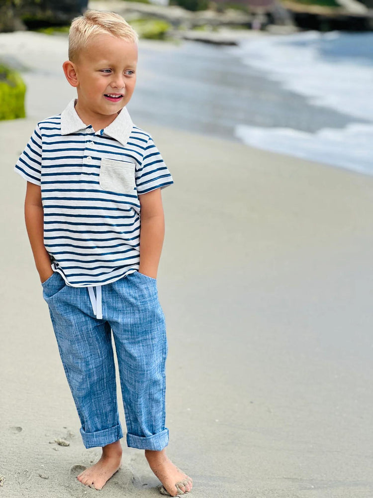 Navy/White Polo