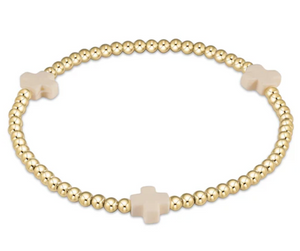 Extends Signature Cross Gold - Off White Cross