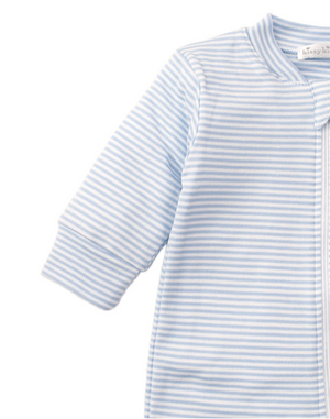 Stripe Footie w/Zip