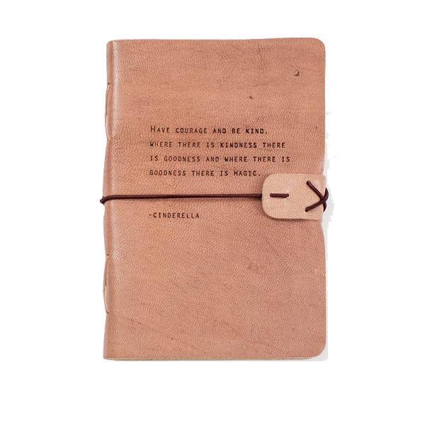 Cinderella Artisan Leather Journal in Blush - 5.75 x 8.75