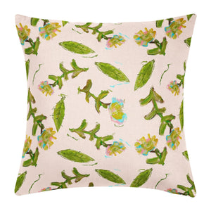 Flor Rosa 22x22 Pillow