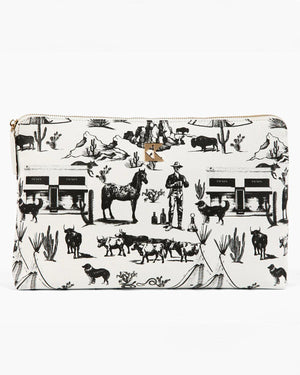 The Oversized Accessory Bag Marfa Toile