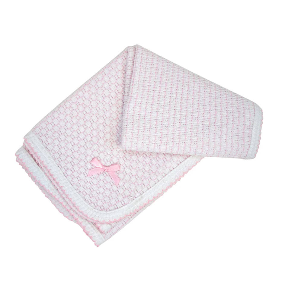 Paty Knit Receiving/Swaddle Blanket