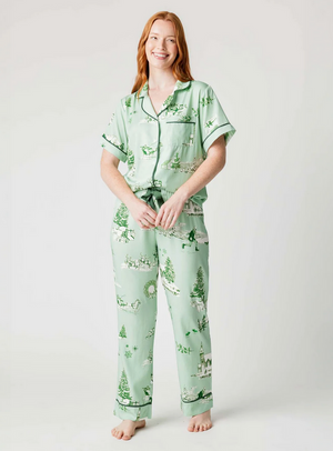 Holiday Toile Pajama Pants Set