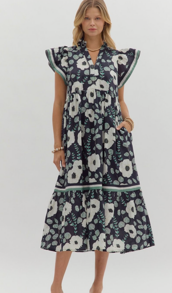 Graham Dress Navy