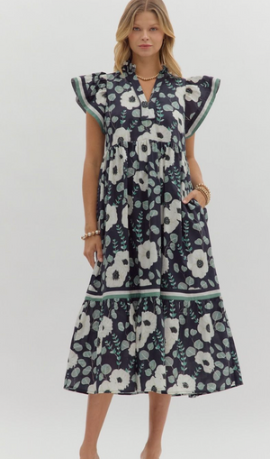 Graham Dress Navy