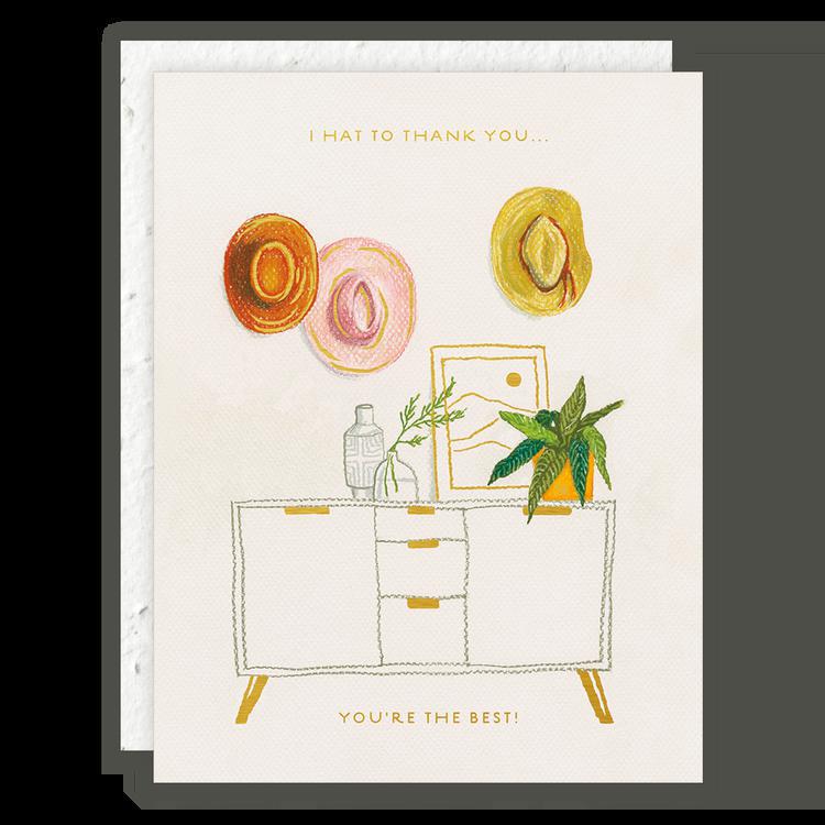 Hats Off, Thank You Card