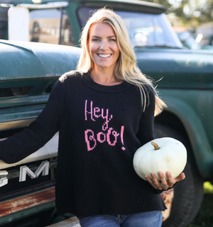 Hey Boo Crew Chunky Sweater