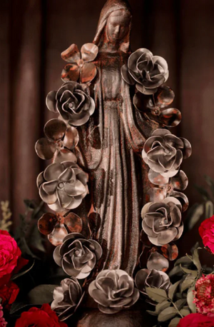 Virgen Con Flores