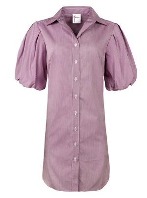 Short Madeline Dress Red Stripe
