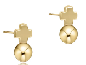 Signature Cross Gold Stud - Classic Gold