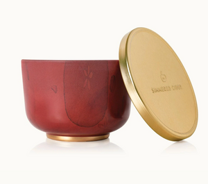 Simmered Cider Candle Tin with Gold Lid