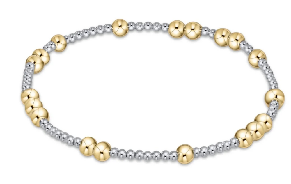 Hope Unwritten 4mm Bead Bracelet - Mixed Metal