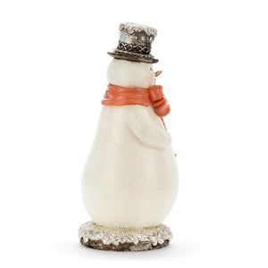 Snowman with Tree Sparkle Figurine