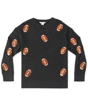 Sequin Football Sweater