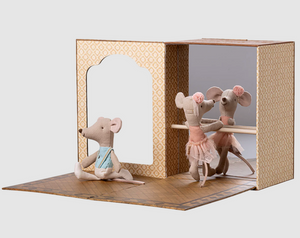 Ballet Mice in Dance Studio, Little sister & Brother