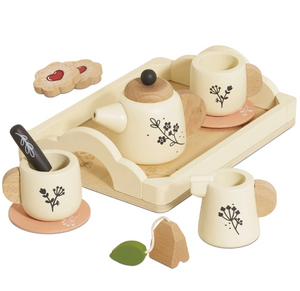 Wooden Tea Set & Tray