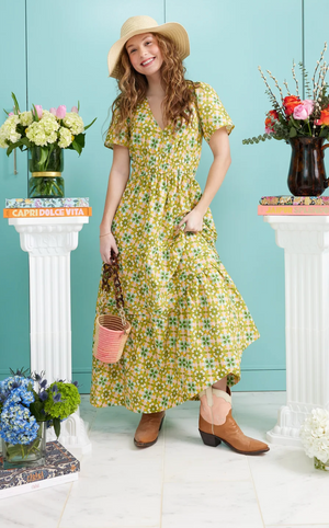 Poppy Deep V Dress  Lady Di