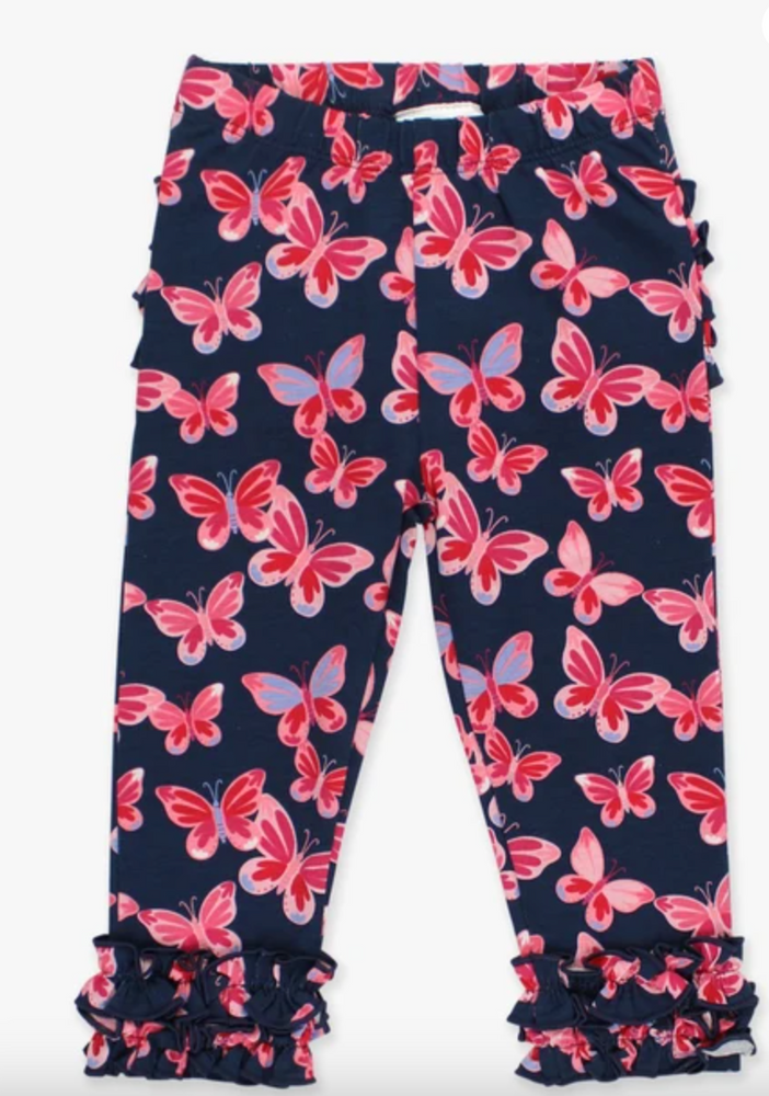 Butterfly Bliss Ruffle Leggings