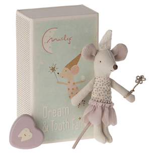 Tooth Fairy Mouse, Little Sister In Match Box