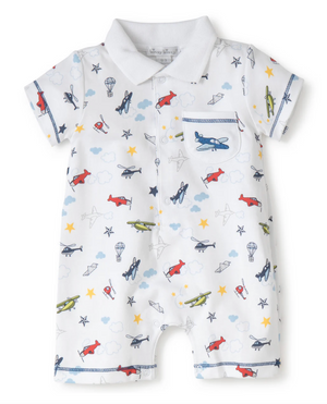 Aviator Playsuit w/Collar