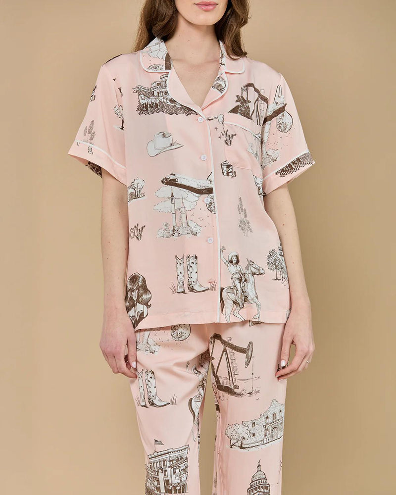 Texas Toile Pajama Pants Set