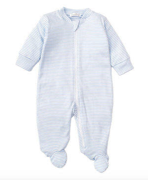 Stripe Footie w/Zip
