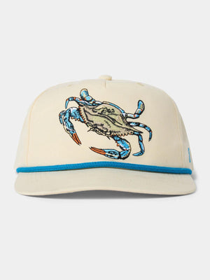 Blue Crab Hat Ivory