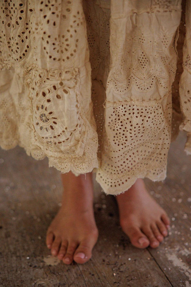 MP 8-1 SKIRT 237 Eyelet Patchwork Pissarro Skirt Swan