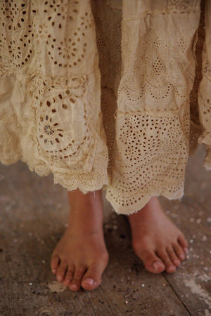 MP 8-1 SKIRT 237 Eyelet Patchwork Pissarro Skirt Swan
