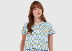 Grace Shirt Liv Blue Motif