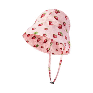 Wide Brim Sun Bonnet Strawberry