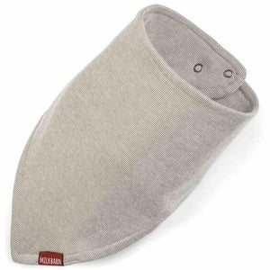 Grey Pinstripe Three-Layer Kerchief Bib