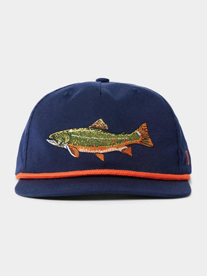 Brook Trout Hat Vintage Navy