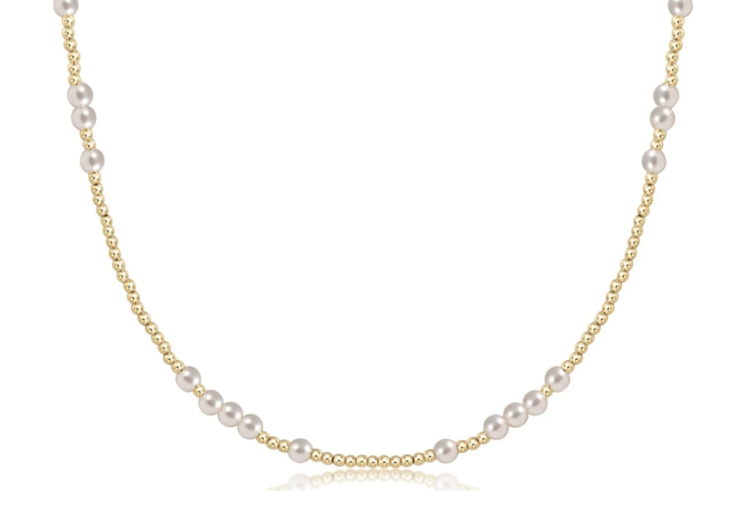 15" Choker Hope Unwritten 4mm Pearl