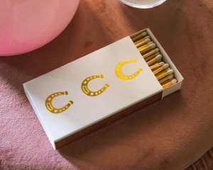 White Oversized Horseshoe Matches White