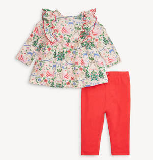 Sugar Plum Dress & Legging Set