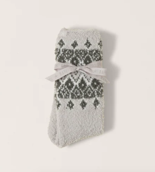 Fair Isle Socks Malibu Mist