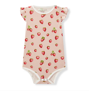 Strawberry Ruffle One Piece