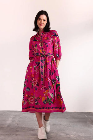 Remi Dress Raspberry Bloom