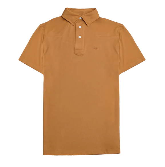 Lariat Western Polo Burnt Orange