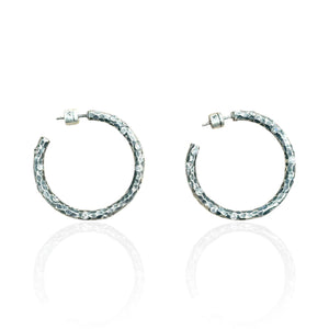 Vintage Silver Pavia Hoop