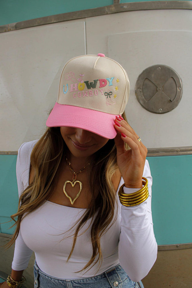 Howdy Cowboy Canvas Hat