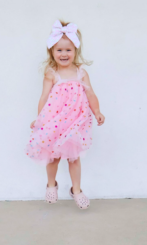 Sparkle Mesh Birthday Dress