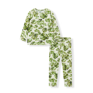 Island Leaf Cotton LS Two Piece Pajama Set
