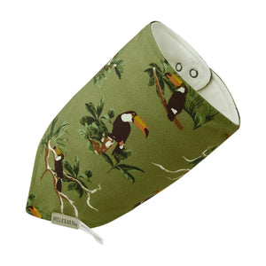 Toucan Cotton Stretch Kerchief Bib