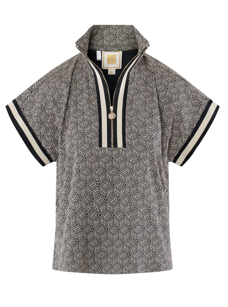 Poppy Pullover Black Tonal Monogram