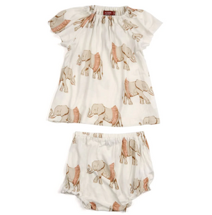 Tutu Elephant Dress & Bloomer Set