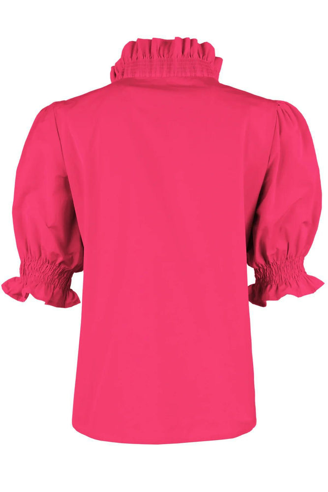 CiCi Shirred Shirt Fuschia